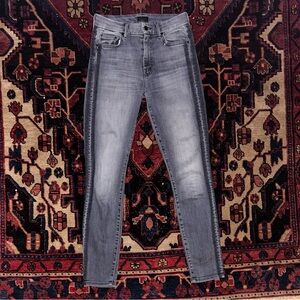 Mother looker skinny jeans with black stripe